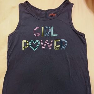 Girl Power Rainbow Baby Tank Top